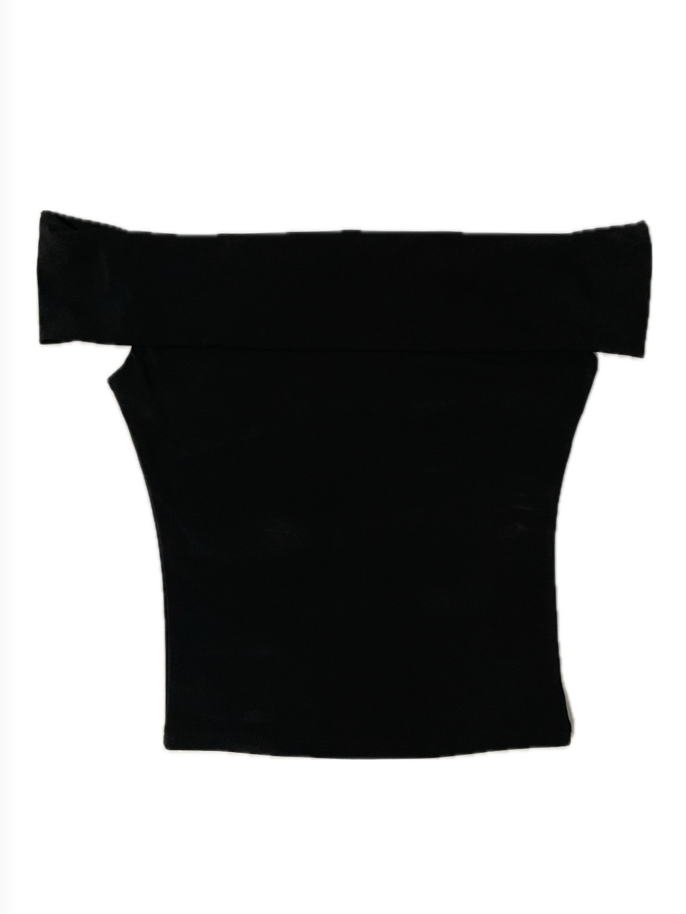 ✰ Garage Black Off-Shoulder Crop Top ✰